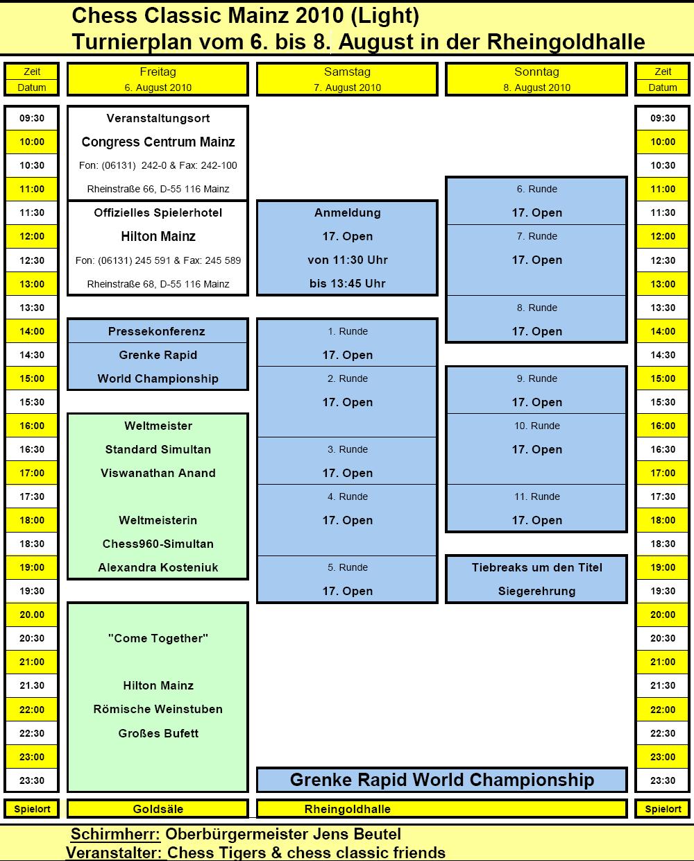 Terminplan