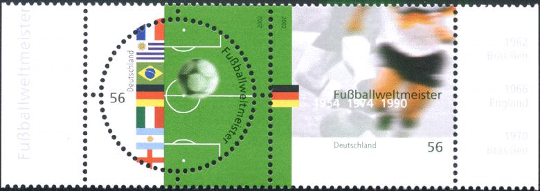Briefmarken zur Fu&szlig;ballweltmeisterschaft