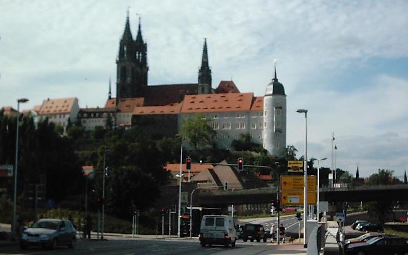 Blick auf Burg von Meien