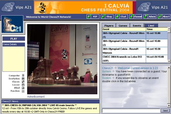 Partien live aus Calvia
Screenshot