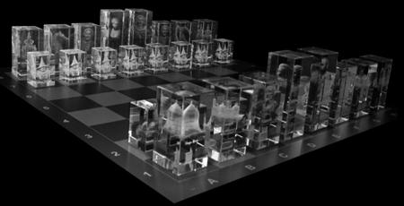 Schachspiel 'Dresden in Glas'
 Foto: www.glasfoto.com